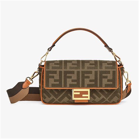 fendi baguette green canvas|fendi baguette bags.